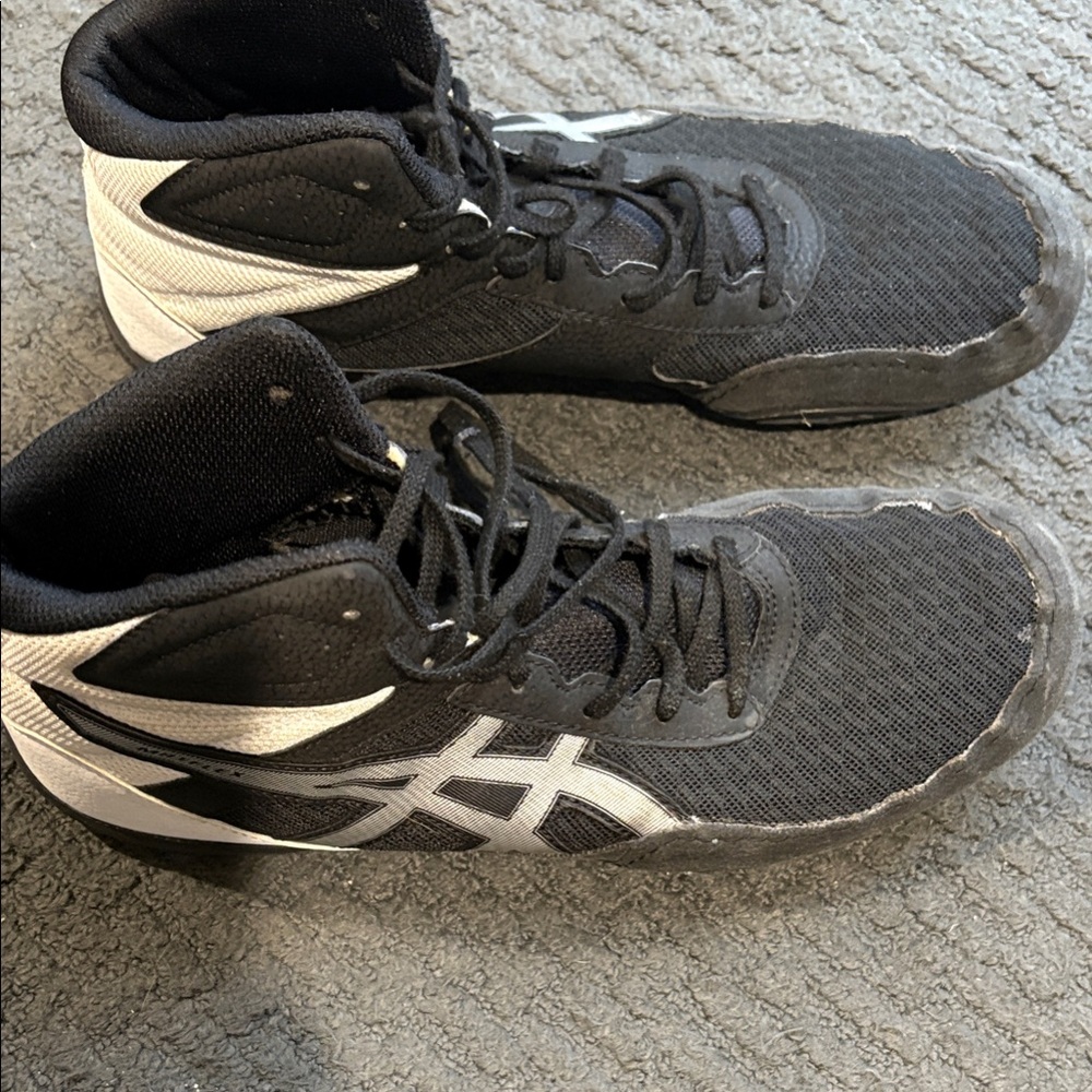 ASICS Black and White High-Top Sneakers